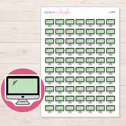 I-14865 planner sticker sheet with enlarged sticker detail