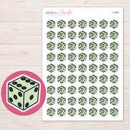 I-14867 planner sticker sheet with enlarged sticker detail