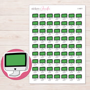 I-14877 planner sticker sheet with enlarged sticker detail