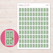 I-14891 planner sticker sheet with enlarged sticker detail