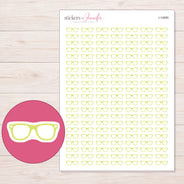 I-14895 planner sticker sheet with enlarged sticker detail