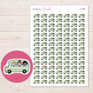 I-14896 planner sticker sheet with enlarged sticker detail