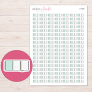 I-14898 planner sticker sheet with enlarged sticker detail