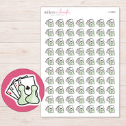 I-14907 planner sticker sheet with enlarged sticker detail