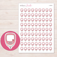 I-14910 planner sticker sheet with enlarged sticker detail