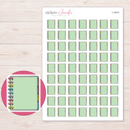 I-14915 planner sticker sheet with enlarged sticker detail