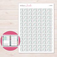 I-14916 planner sticker sheet with enlarged sticker detail
