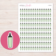 I-14919 planner sticker sheet with enlarged sticker detail