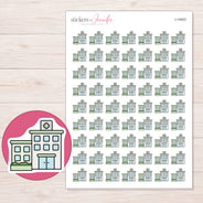 I-14923 planner sticker sheet with enlarged sticker detail