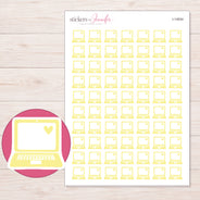 I-14934 planner sticker sheet with enlarged sticker detail