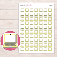I-14935 planner sticker sheet with enlarged sticker detail