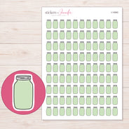 I-14940 planner sticker sheet with enlarged sticker detail