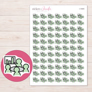 I-14945 planner sticker sheet with enlarged sticker detail