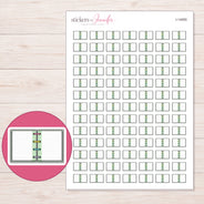 I-14955 planner sticker sheet with enlarged sticker detail