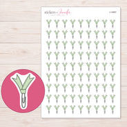 I-14957 planner sticker sheet with enlarged sticker detail
