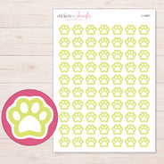 I-14961 planner sticker sheet with enlarged sticker detail