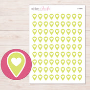 I-14968 planner sticker sheet with enlarged sticker detail