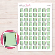 I-14969 planner sticker sheet with enlarged sticker detail