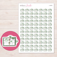 I-14970 planner sticker sheet with enlarged sticker detail