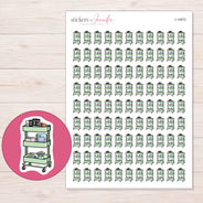 I-14972 planner sticker sheet with enlarged sticker detail