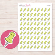 I-14981 planner sticker sheet with enlarged sticker detail