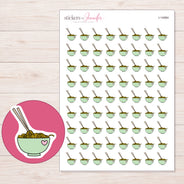 I-14984 planner sticker sheet with enlarged sticker detail