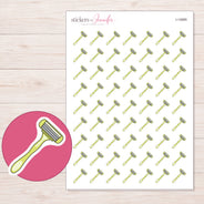 I-14985 planner sticker sheet with enlarged sticker detail
