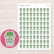 I-14987 planner sticker sheet with enlarged sticker detail