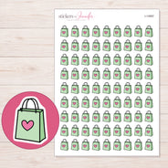 I-14997 planner sticker sheet with enlarged sticker detail