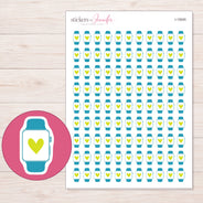 I-15000 planner sticker sheet with enlarged sticker detail