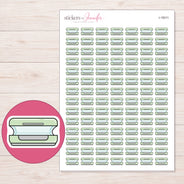 I-15011 planner sticker sheet with enlarged sticker detail