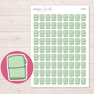 I-15012 planner sticker sheet with enlarged sticker detail