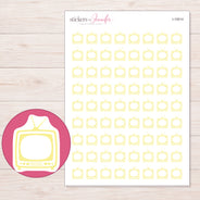 I-15014 planner sticker sheet with enlarged sticker detail