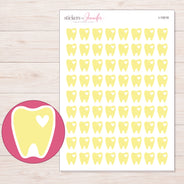 I-15018 planner sticker sheet with enlarged sticker detail