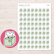 I-15022 planner sticker sheet with enlarged sticker detail