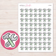 I-15024 planner sticker sheet with enlarged sticker detail