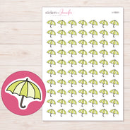 I-15031 planner sticker sheet with enlarged sticker detail