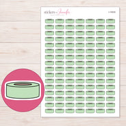 I-15035 planner sticker sheet with enlarged sticker detail
