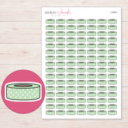 I-15041 planner sticker sheet with enlarged sticker detail