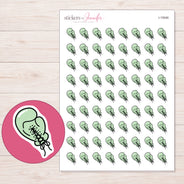 I-15046 planner sticker sheet with enlarged sticker detail