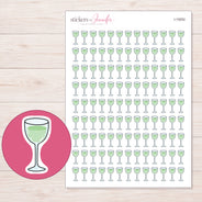 I-15052 planner sticker sheet with enlarged sticker detail