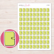 I-15053 planner sticker sheet with enlarged sticker detail