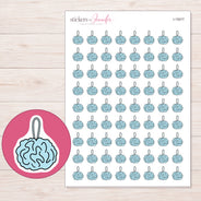 I-15077 planner sticker sheet with enlarged sticker detail