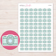 I-15100 planner sticker sheet with enlarged sticker detail