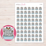 I-15104 planner sticker sheet with enlarged sticker detail