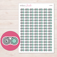 I-15116 planner sticker sheet with enlarged sticker detail
