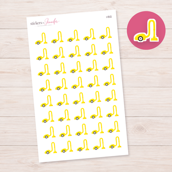 Yellow Canister Vacuum Planner Stickers | I-1512