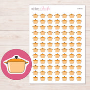 I-15122 planner sticker sheet with enlarged sticker detail
