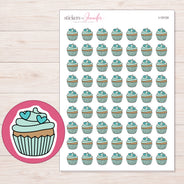 I-15124 planner sticker sheet with enlarged sticker detail