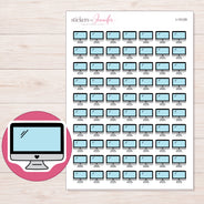 I-15129 planner sticker sheet with enlarged sticker detail